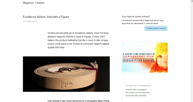 Figosa on Lomography Italia!